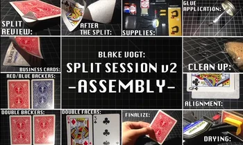 Blake Vogt - Split Relácie v 1 & 2 & v3-Bill Split &V4 -Akrobatické Karty-kúzelnícke triky(pokyn )