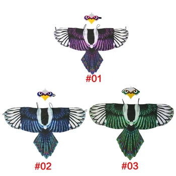 HXBA Deti Vták Krídla Očná Maska Set Deti Eagle Cosplay Kostým Eagle Masky Pre Deti Strana Cítil Maškaráda Zdobiť