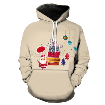2021 Nová Jar, Jeseň Muži Ženy Módnej Značky hoodies Farba Vianočné Snehuliak 3D Tlač Hip Hop Bežné Hoodie mikina s kapucňou